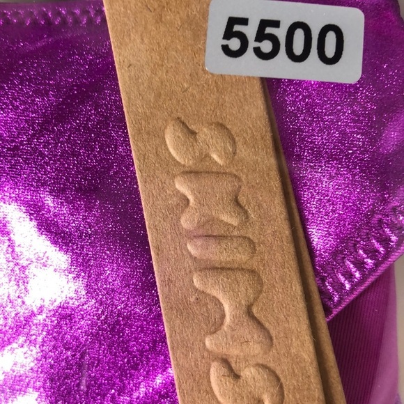 SKIMS Metallic Swim Skimpy Tie Bikini Bottom Dragon Fruit NWT Size 3X - Picture 10 of 10